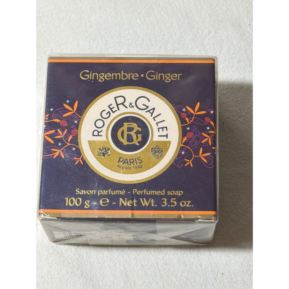 Roger & Gallet Gingembre Ginger Perfumed Soap 100g 3.5oz Made in France Sealed